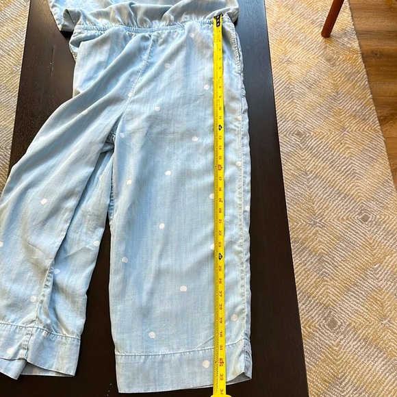 Anthropologie Cloth & Stone High Neck Chambray Wide Leg Jumpsuit - Picture 7 of 9